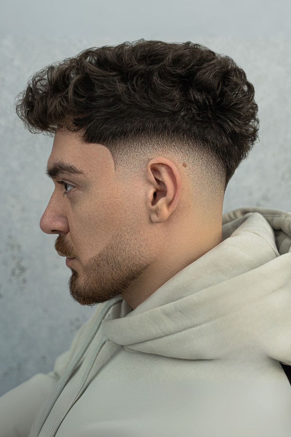 Curly Textured Crop with Tapered Sides