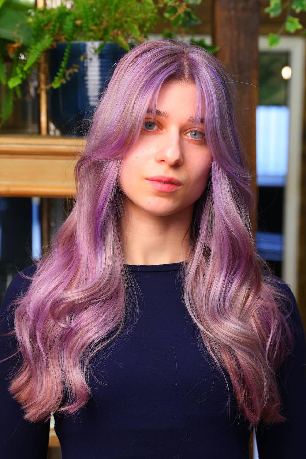 Dreamy Lavender Ombre Waves