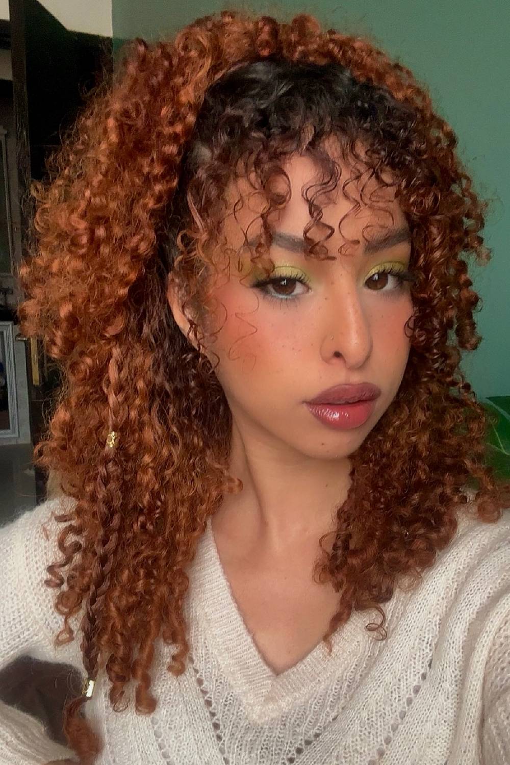 Dynamic Curly Cut with Face-Framing Layers