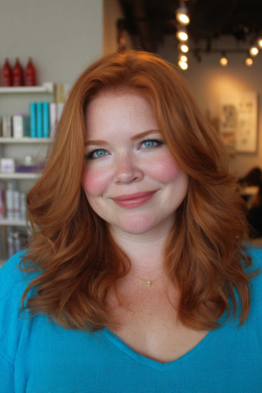 Dynamic Layered Copper Waves with Soft Texture