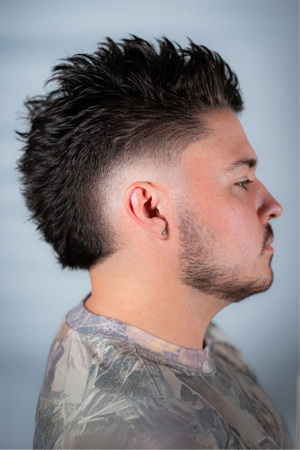 Dynamic Textured Mohawk with Faded Sides