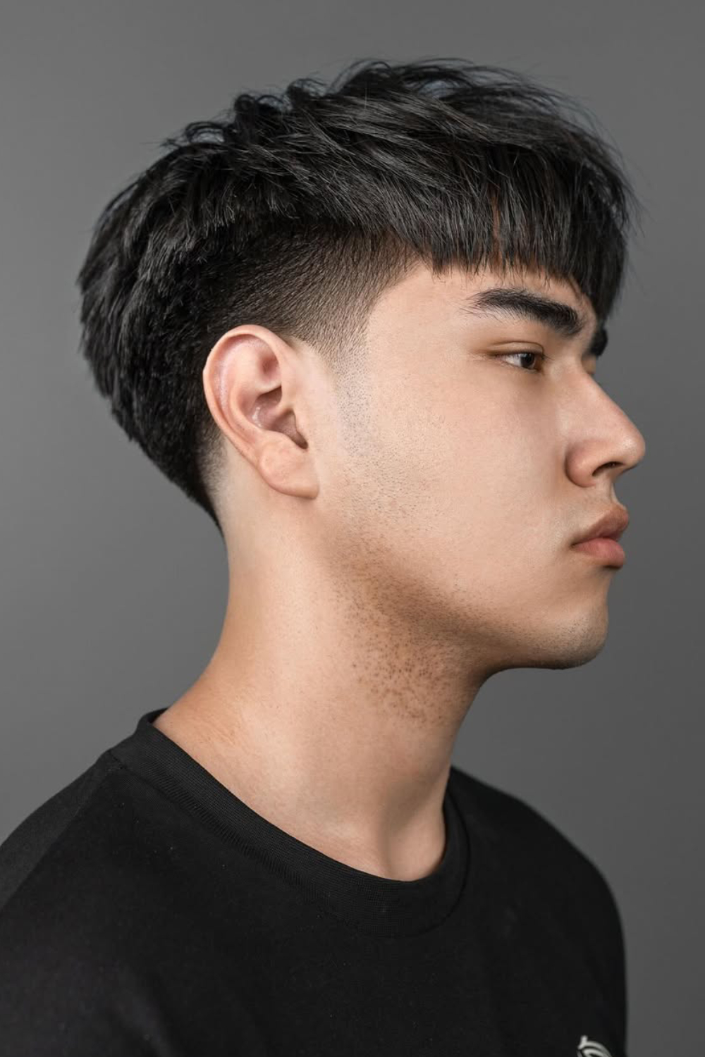 Edgy Textured Crop with Tapered Sides
