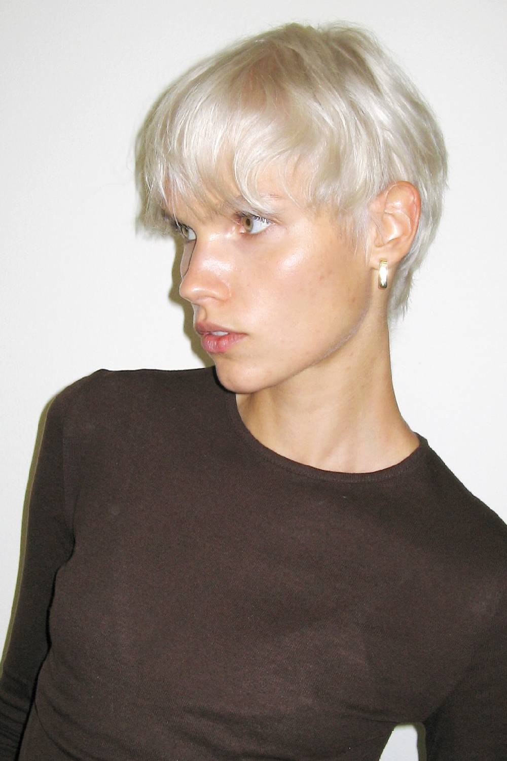 Edgy Textured Pixie Cut with Feathered Bangs