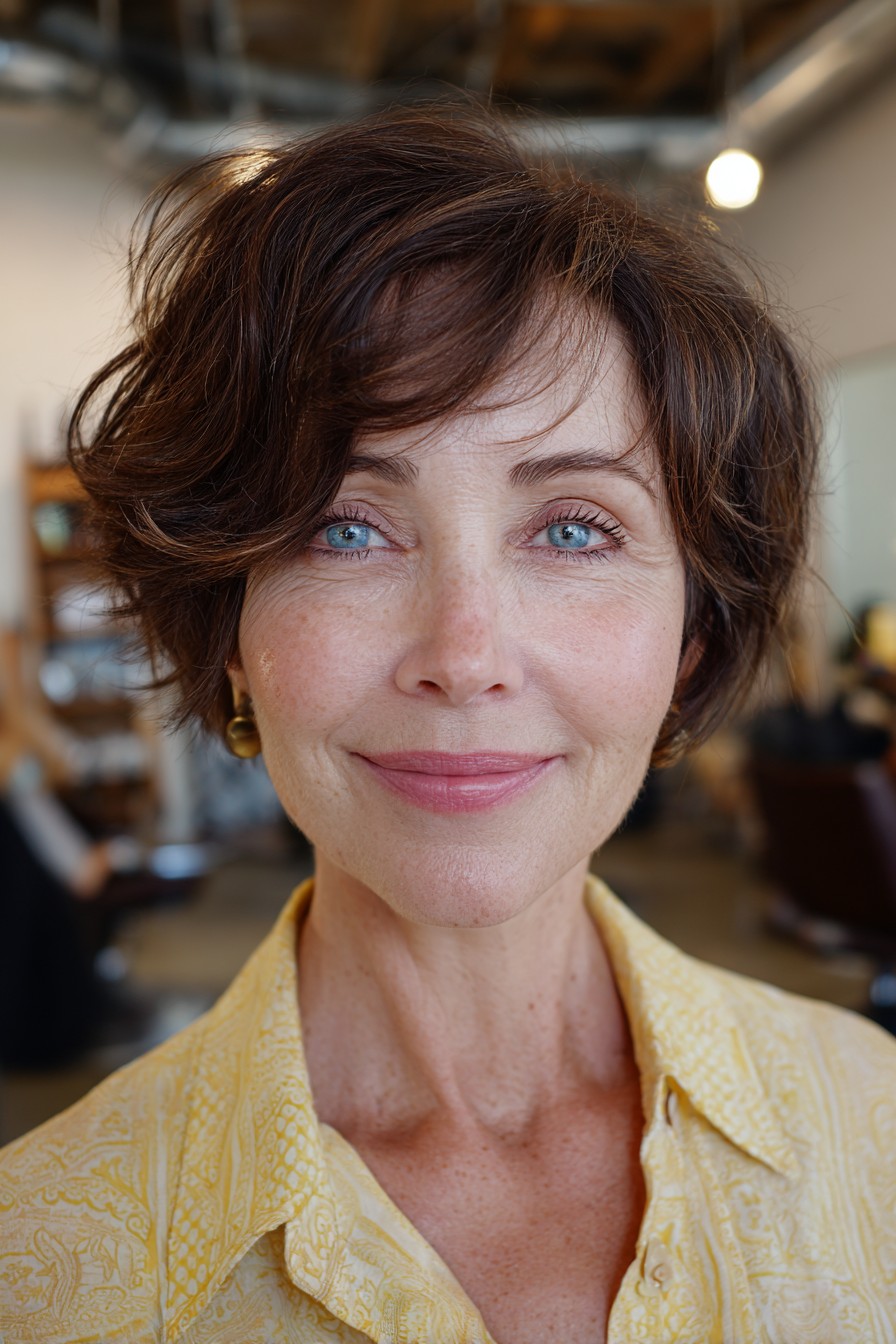 Effortlessly Tousled Textured Bob