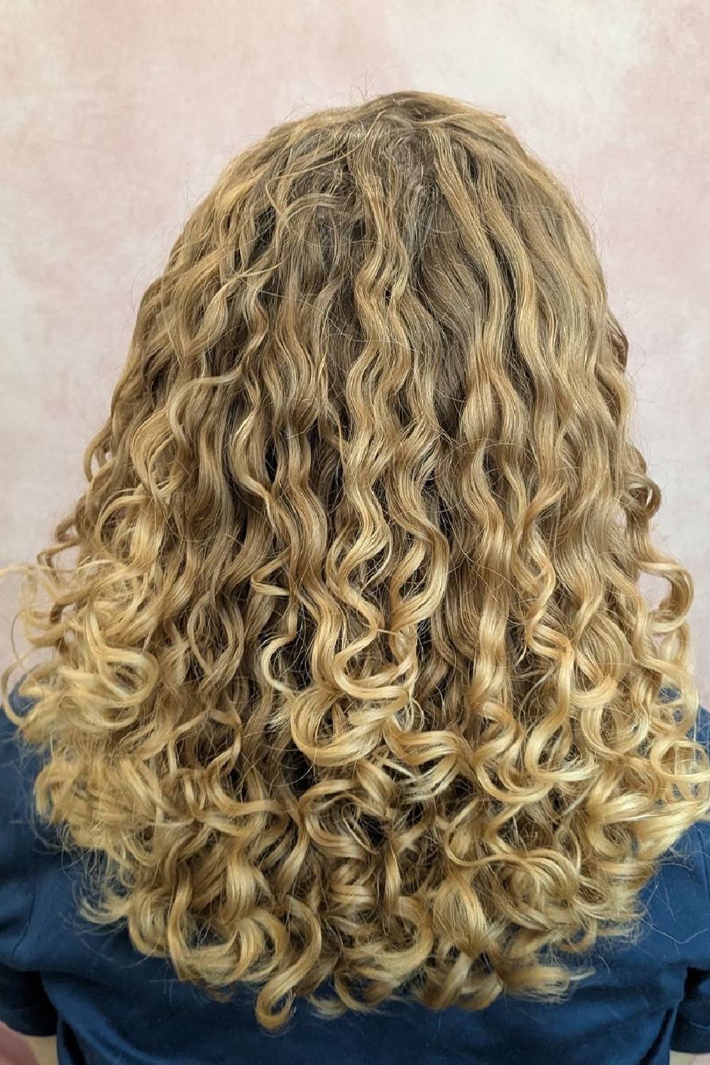Gorgeous Long Curly Layers with Lightened Ends