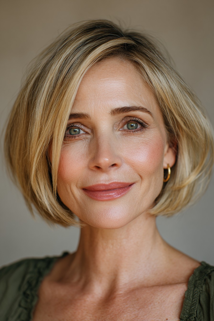 Modern Blunt Bob with Soft Textured Ends