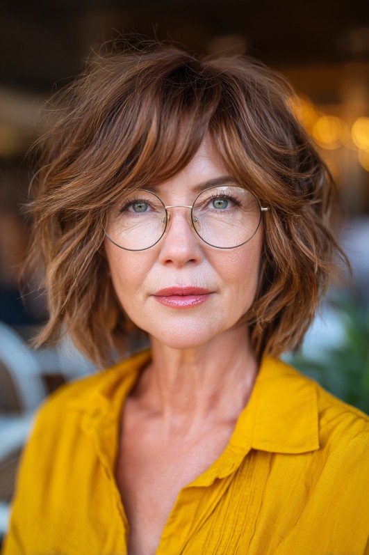 Modern Shattered Bob with Lively Texture
