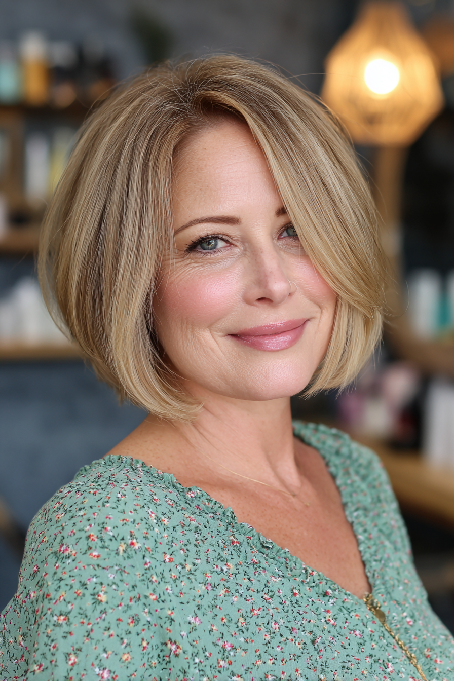 Modern Textured Bob with Subtle Movement