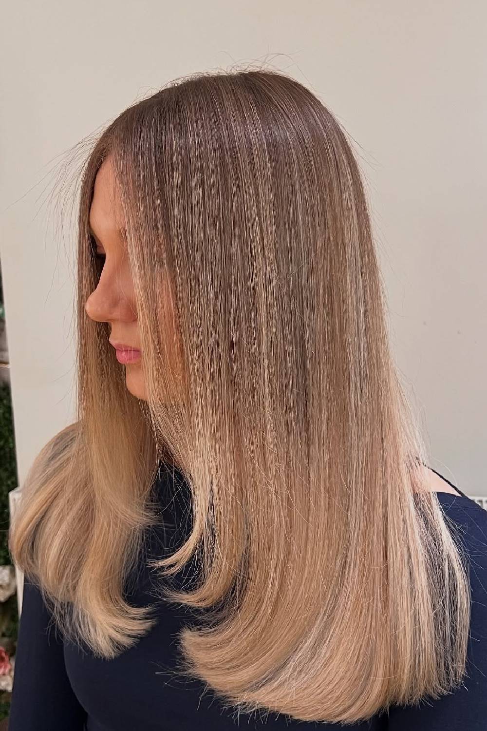 Sleek Long Blended Ombre with Soft Ends