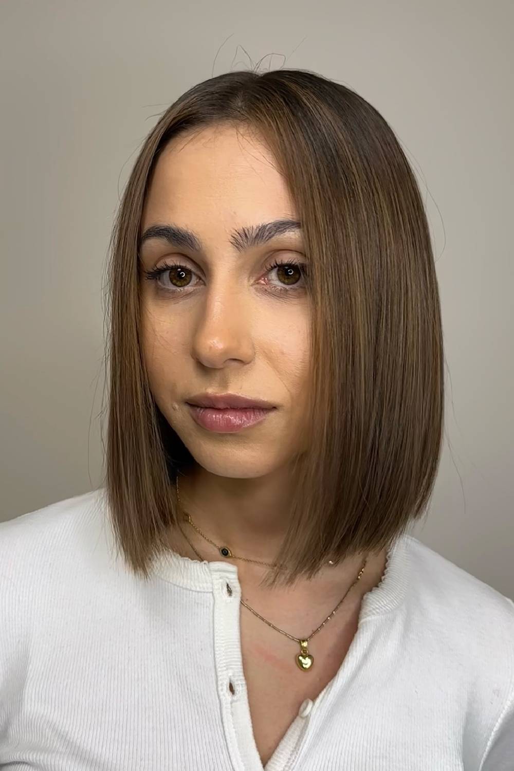 Sleek Straight Bob with Subtle Layers