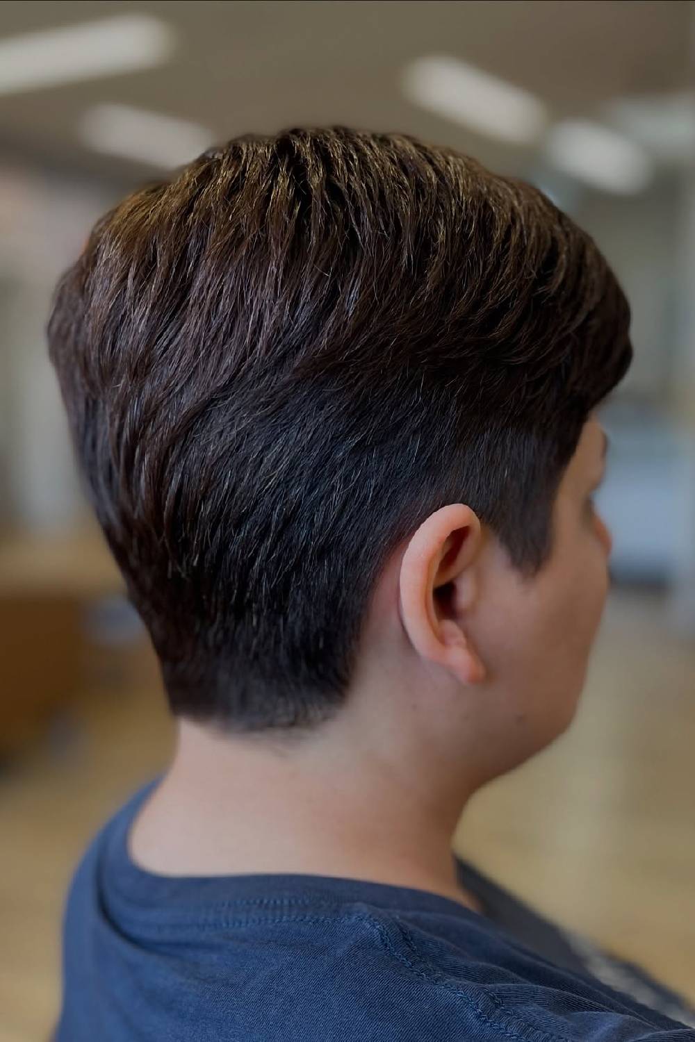 Sleek Textured Pixie Cut with Tapered Sides