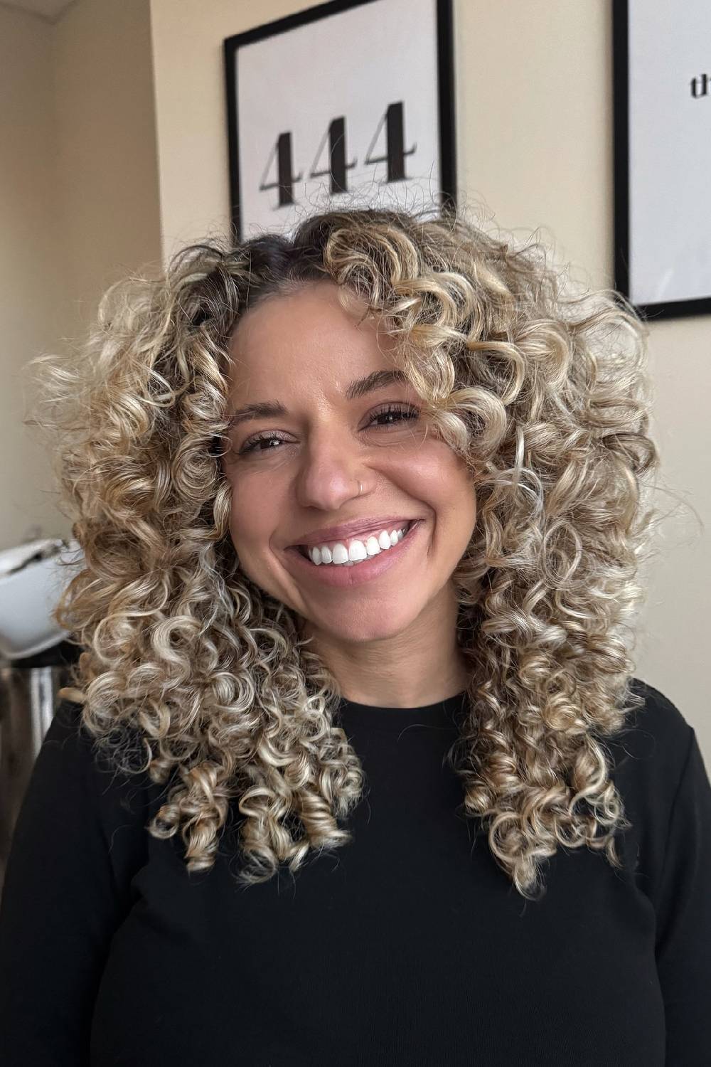 Soft Curly Cut with Defined Bouncy Curls