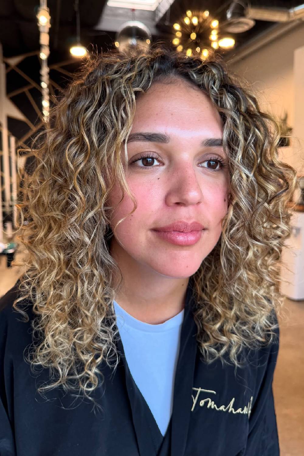 Soft Curly Shag with Defined Layers