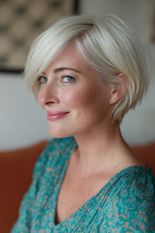 Softly Layered Blunt Wedge Bob
