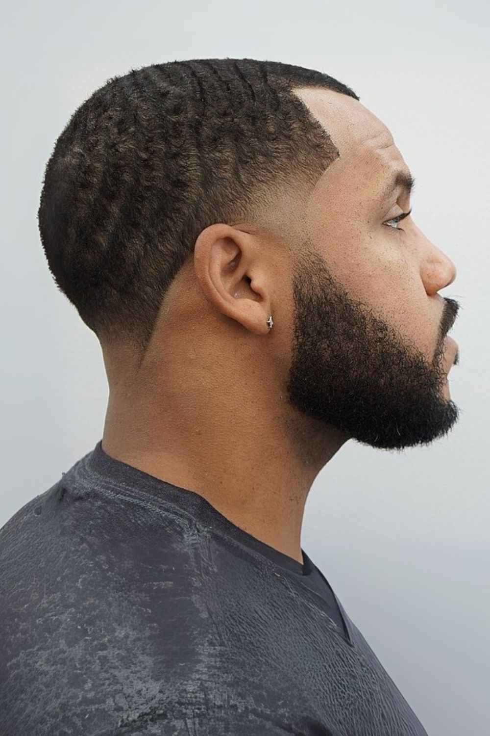Stylish Low Fade with Defined Waves
