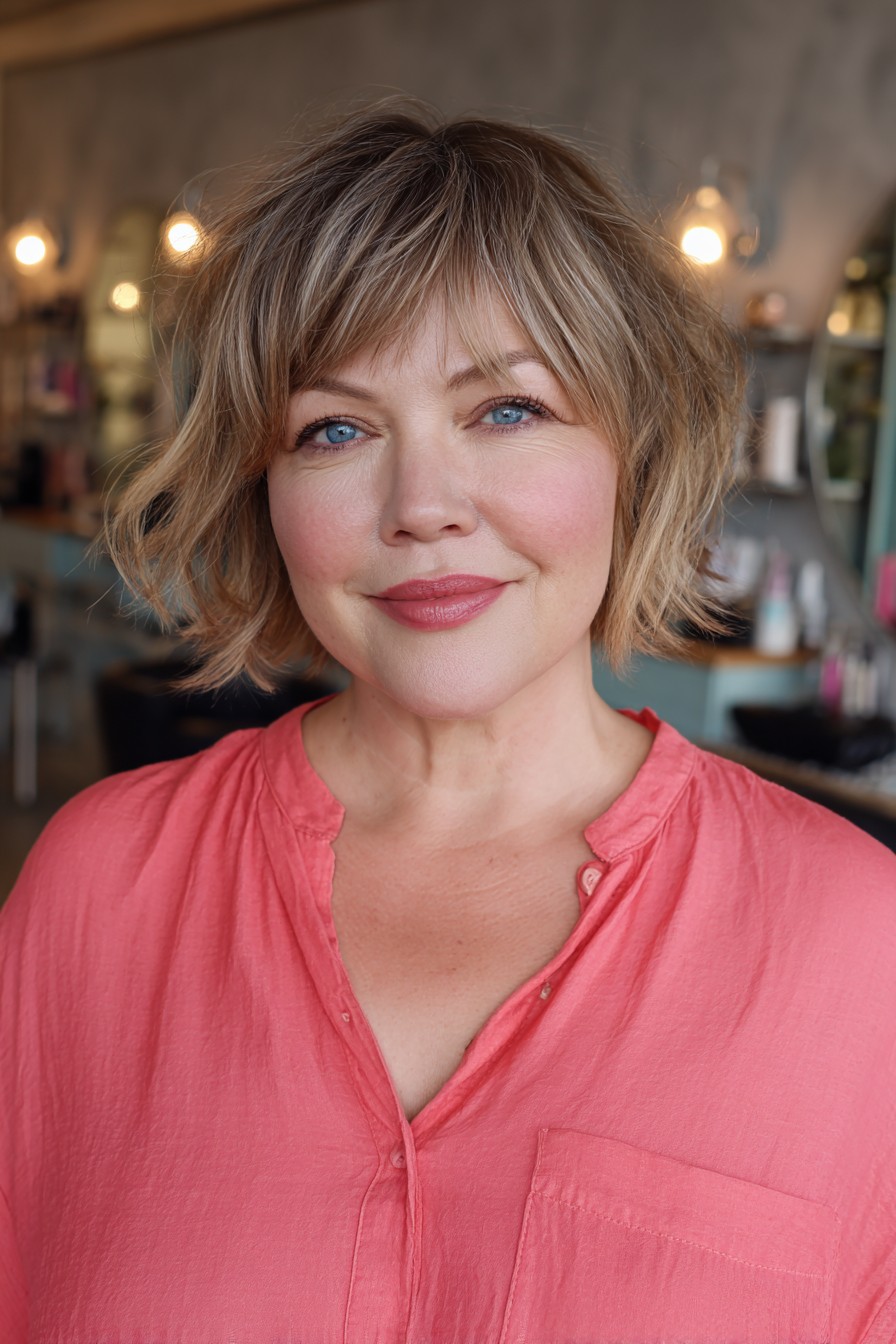 Stylish Wispy Jaw-Length Cut with Soft Layers