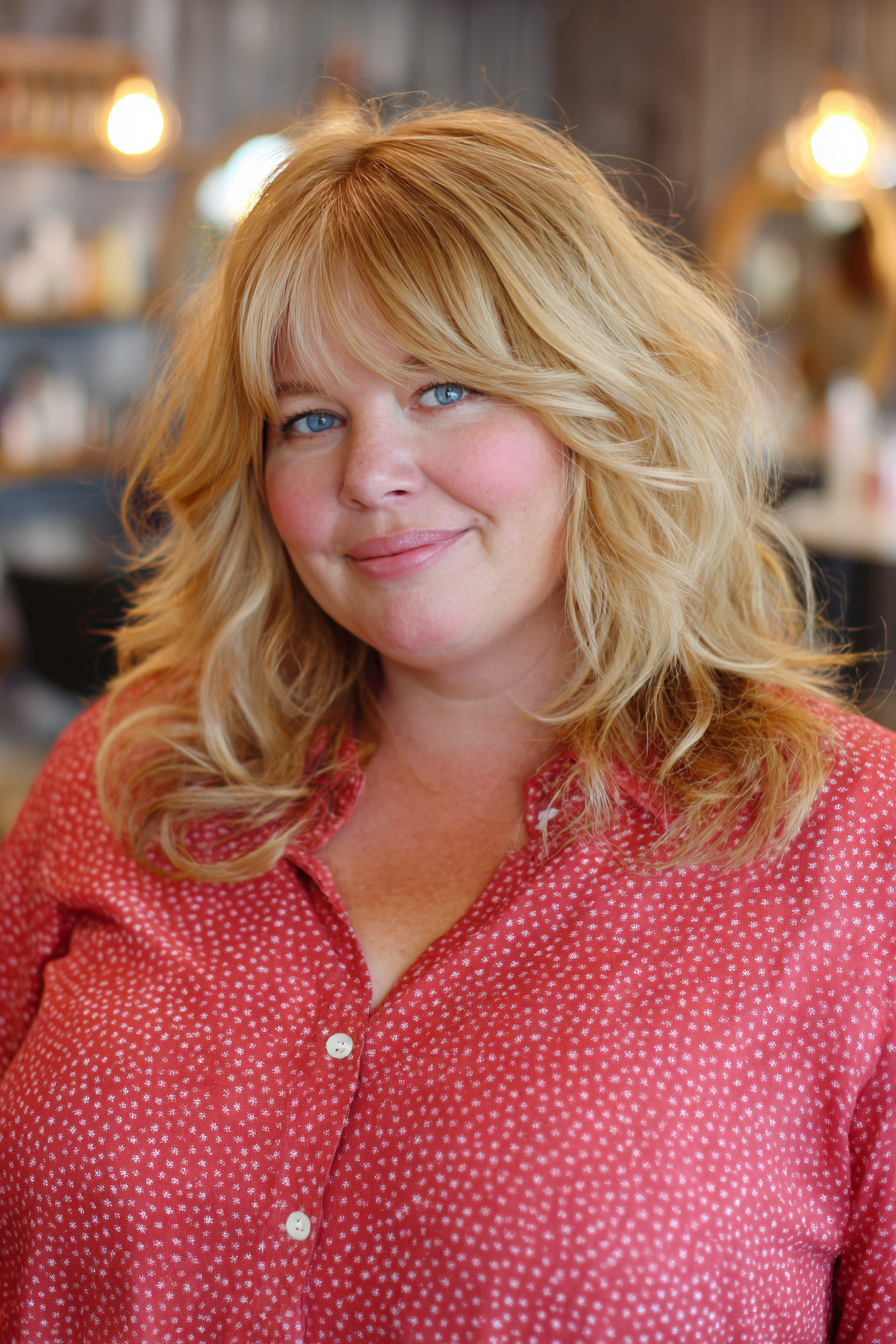 Textured Long Layers with Soft Fringe