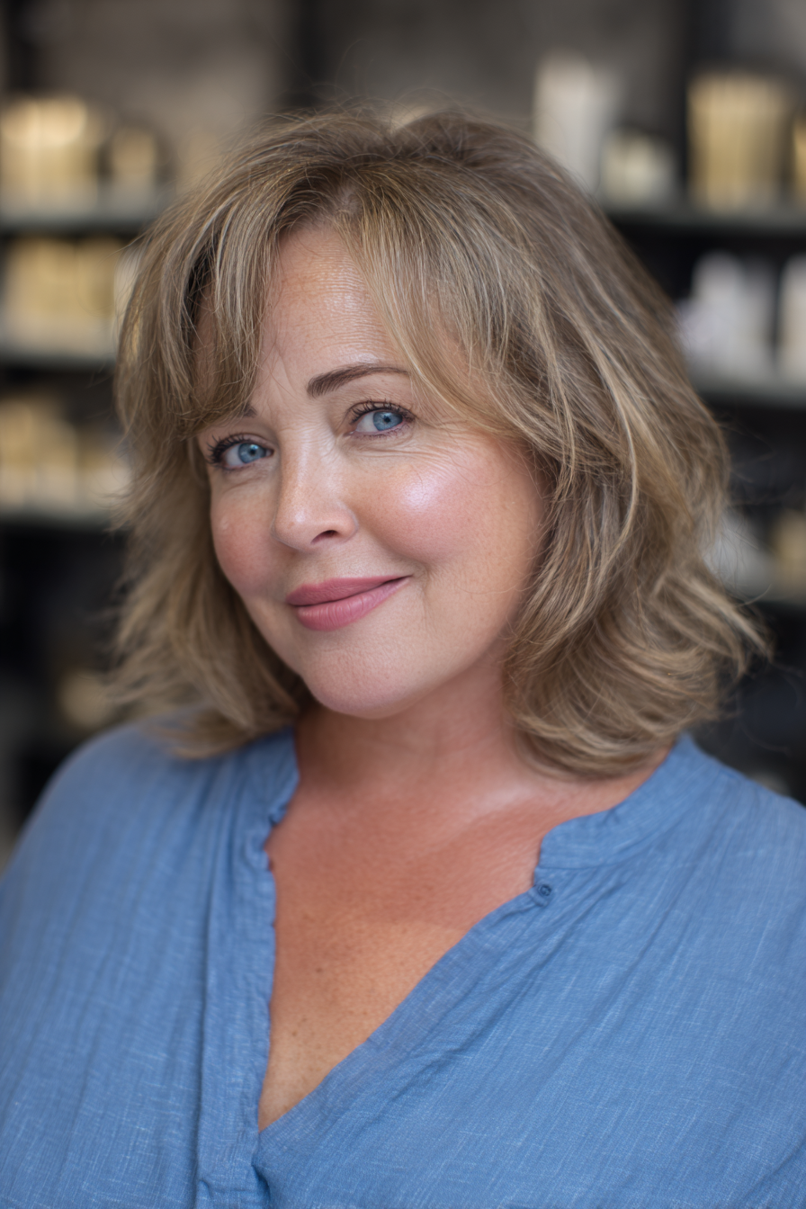 Textured Mid-Length Cut with Soft Waves