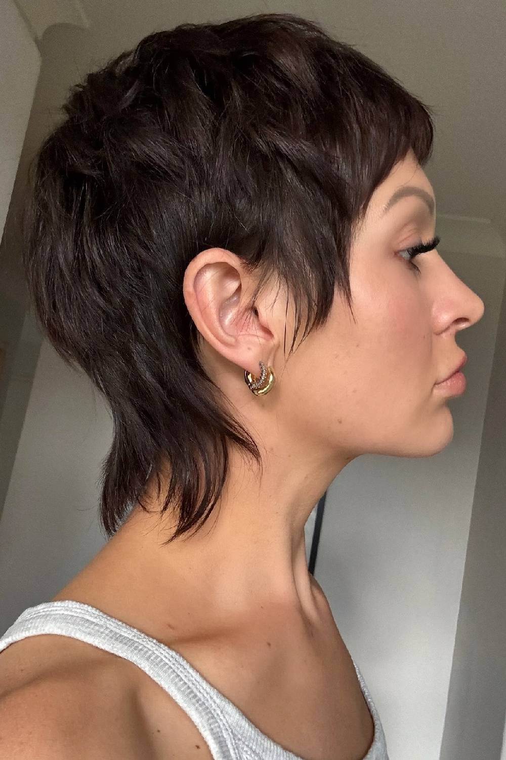 Textured Short Pixie with Graduated Layers