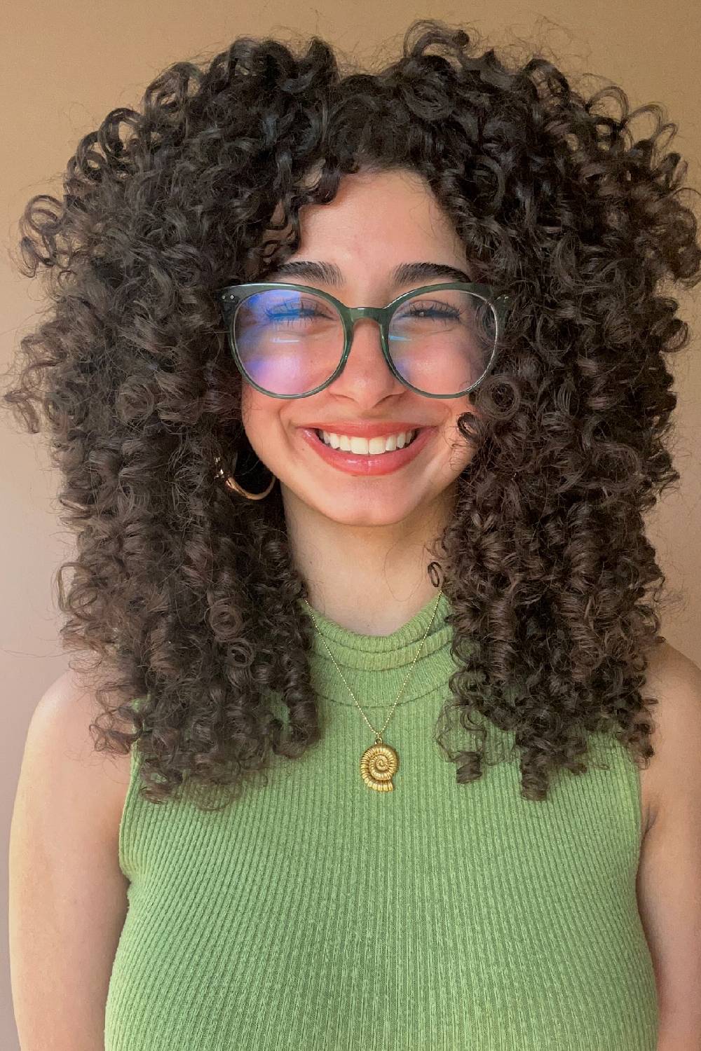 Voluminous Curly Layered Cut