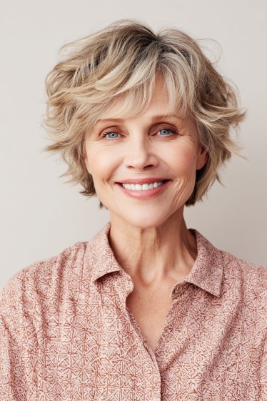 Playful Textured Bob with Soft Waves