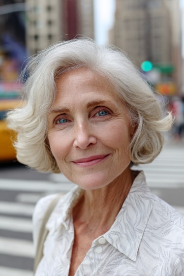 Soft Curly Bob with Face-Framing Layers