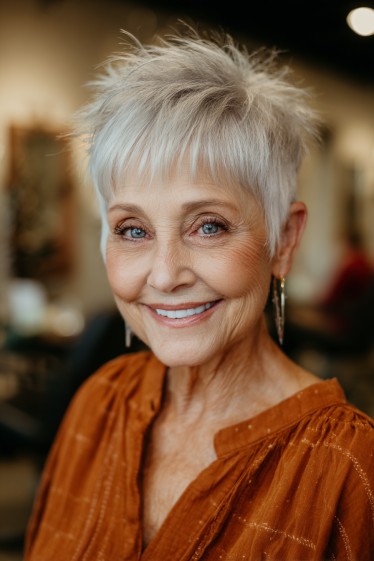 Edgy Textured Pixie Cut with Lifting Layers