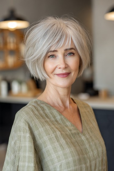 Chic Softly Textured Bob with Subtle Layers