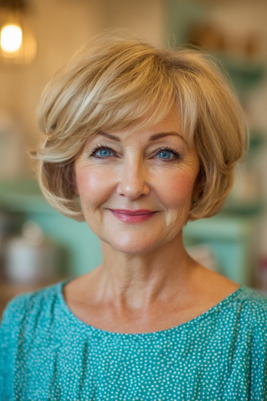 Charming Softly Curled Classic Bob
