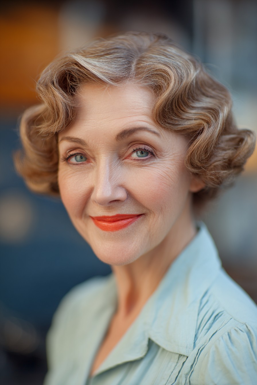 Charming Vintage Soft Curls with a Modern Twist