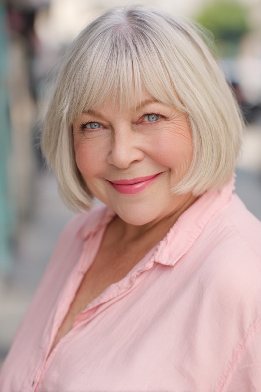 Chic Blunt Micro Bob with Flattering Bangs