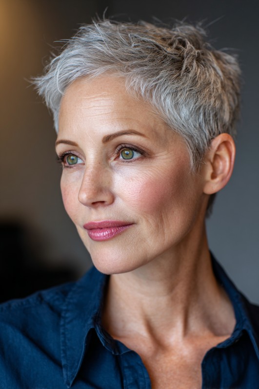 Chic Pixie Cut with Textured Layers