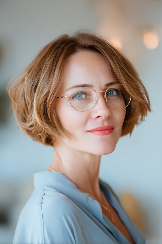 Chic Textured Bob with Effortless Volume