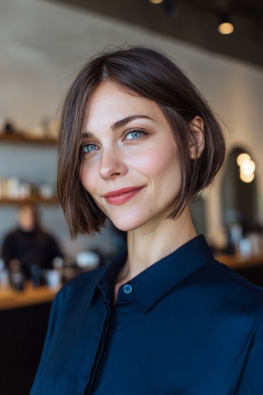 Chic Textured Bob with Subtle Movement