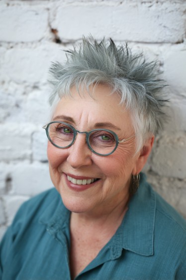 Edgy Spiked Silver Pixie Cut with Subtle Texture