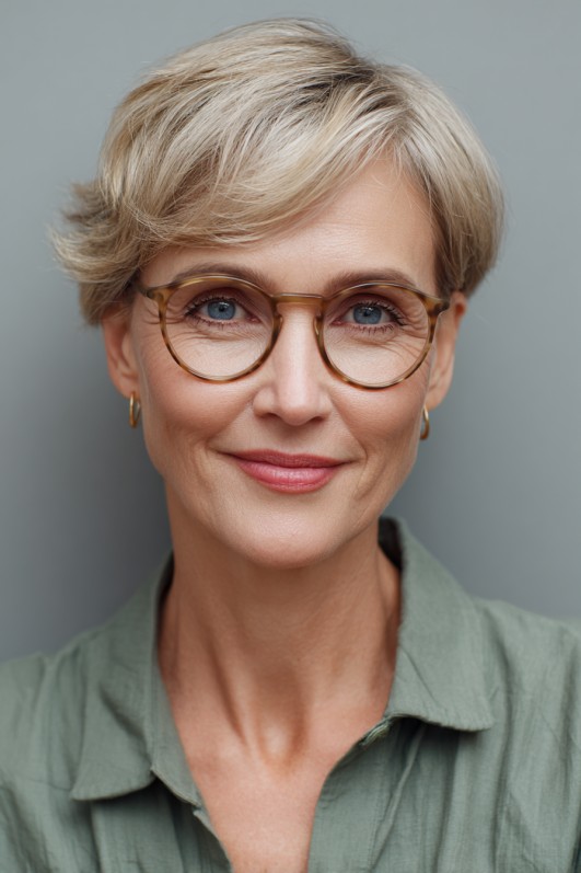 Elegant Textured Pixie Cut with Subtle Layers