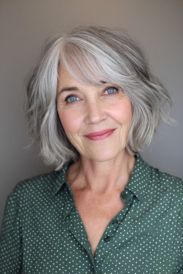 Softly Textured Shoulder-Length Cut with Face-Framing Layers