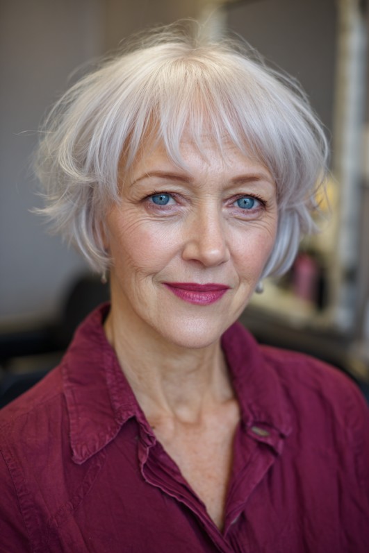 Stylish Textured Micro Bob with Soft Volume