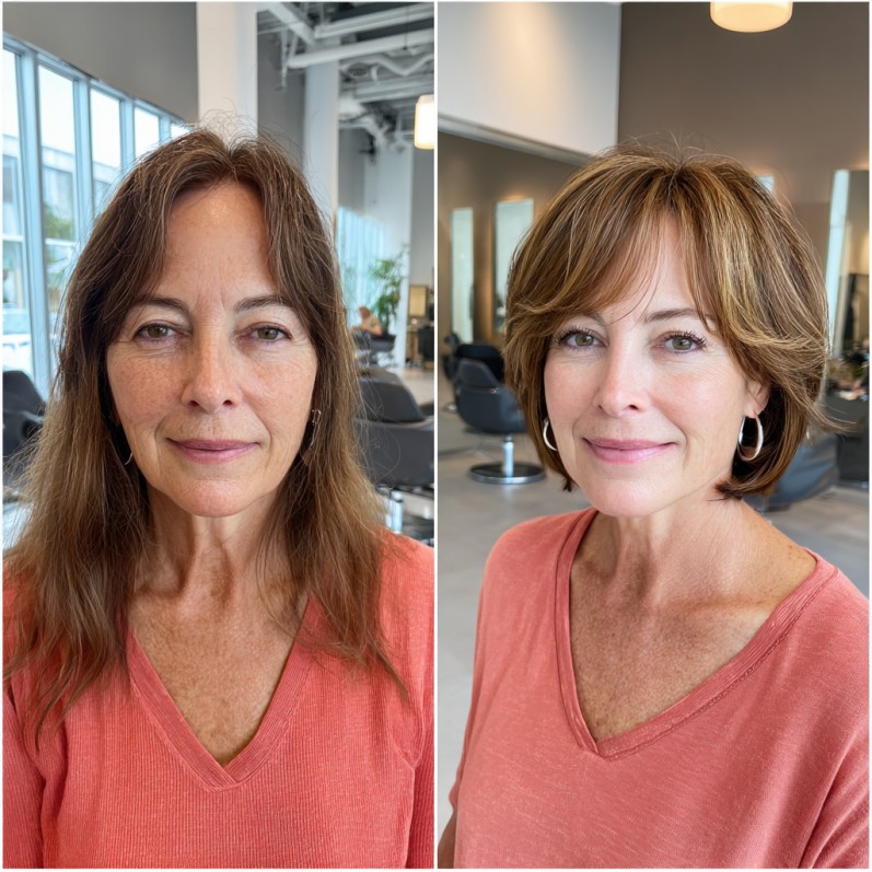 Textured Wispy Bob with Soft Layers