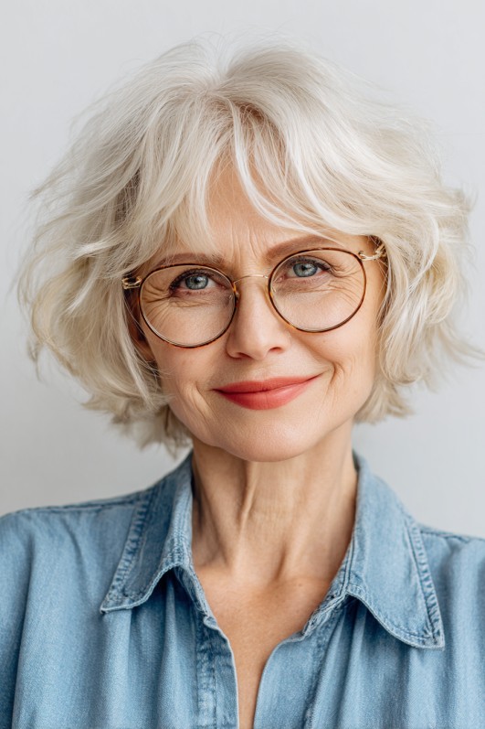 Textured Wispy Bob with Soft Volume