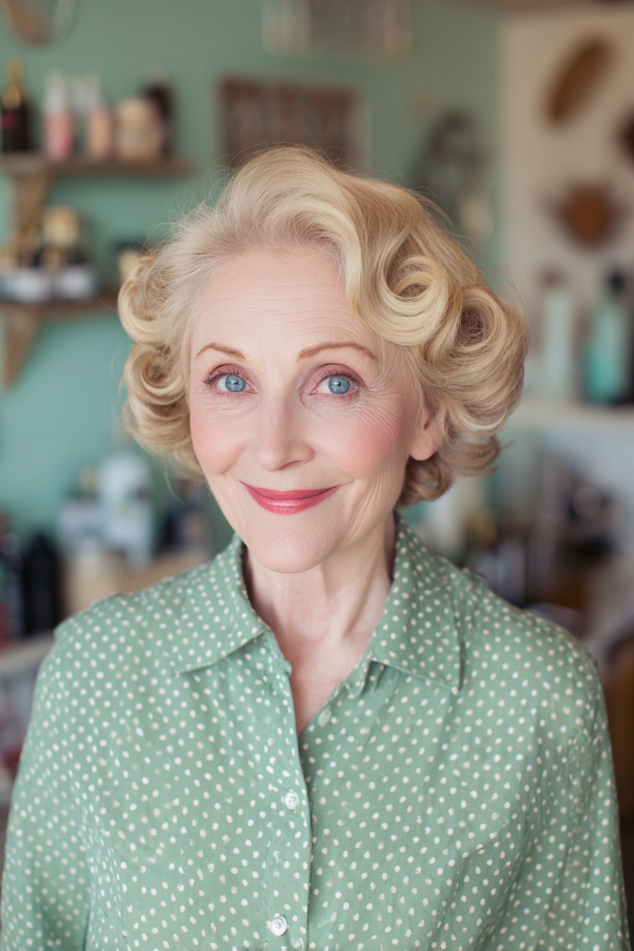Vintage Glamour with Soft Pin Curls