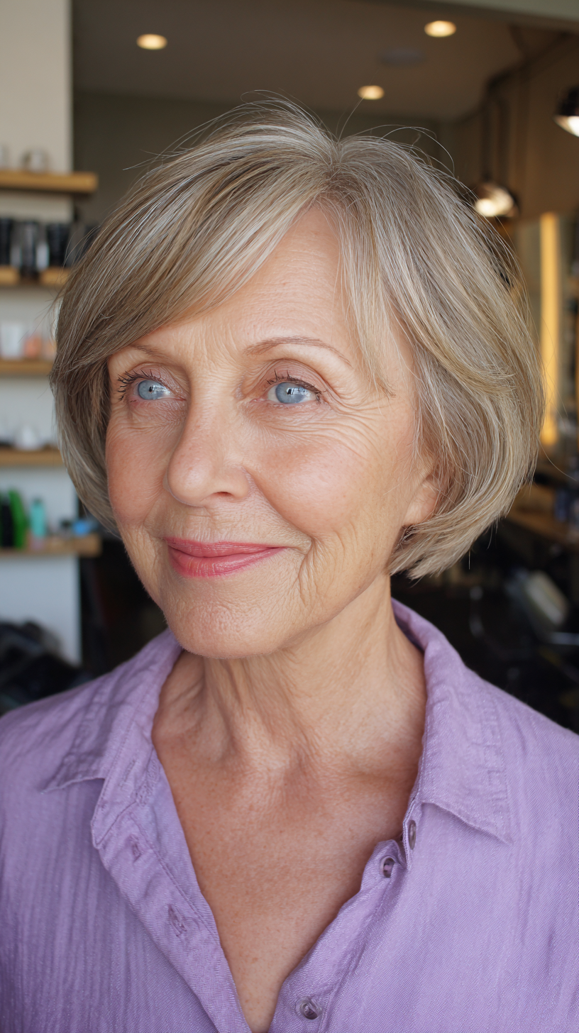 Stylish Textured Bob with Soft Face-Framing Layers