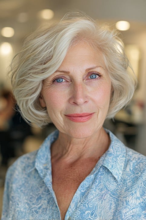 Effortless Soft Layered Lob with Gentle Waves