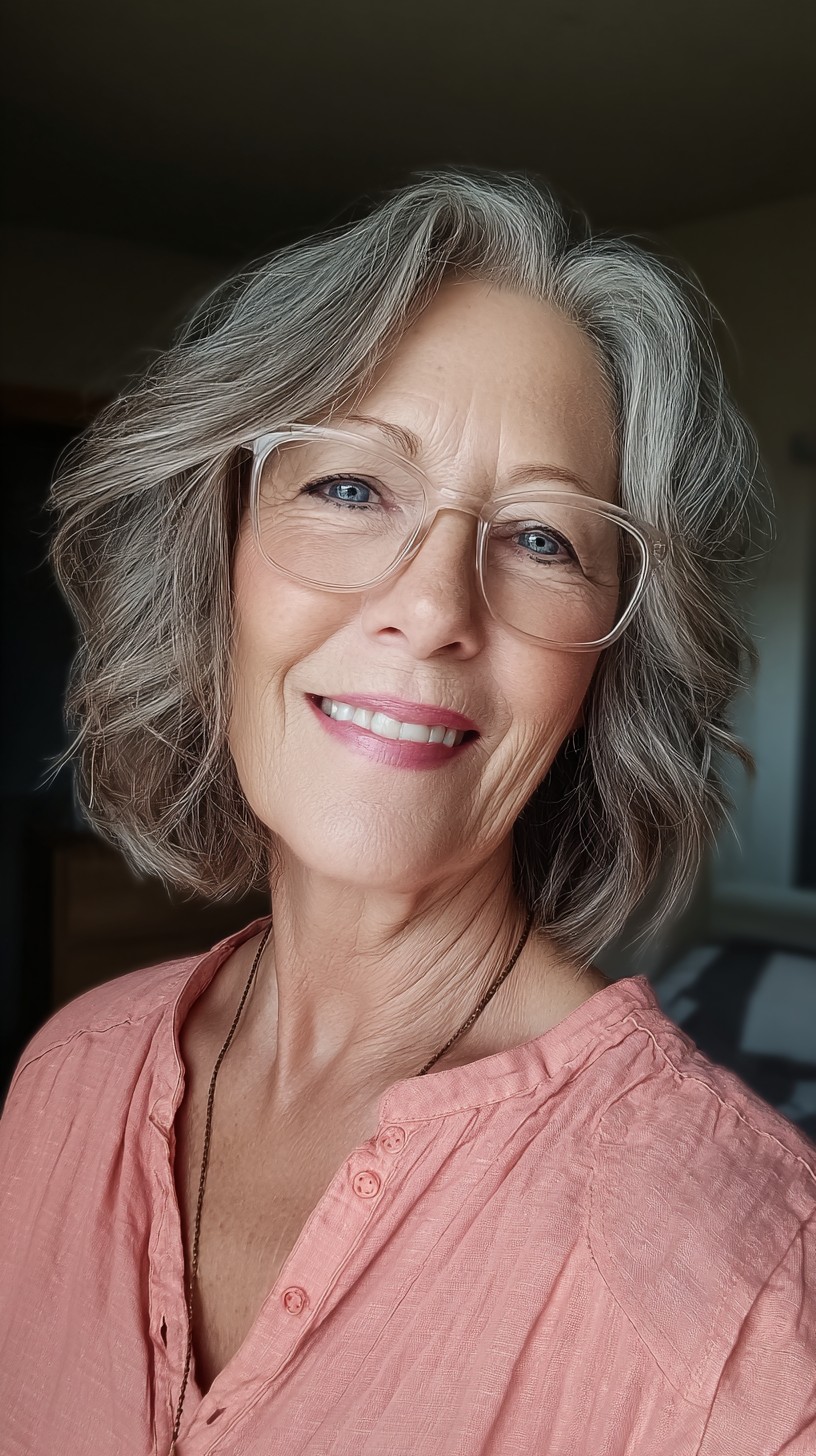 Effortlessly Textured Ripple Bob with Gentle Waves