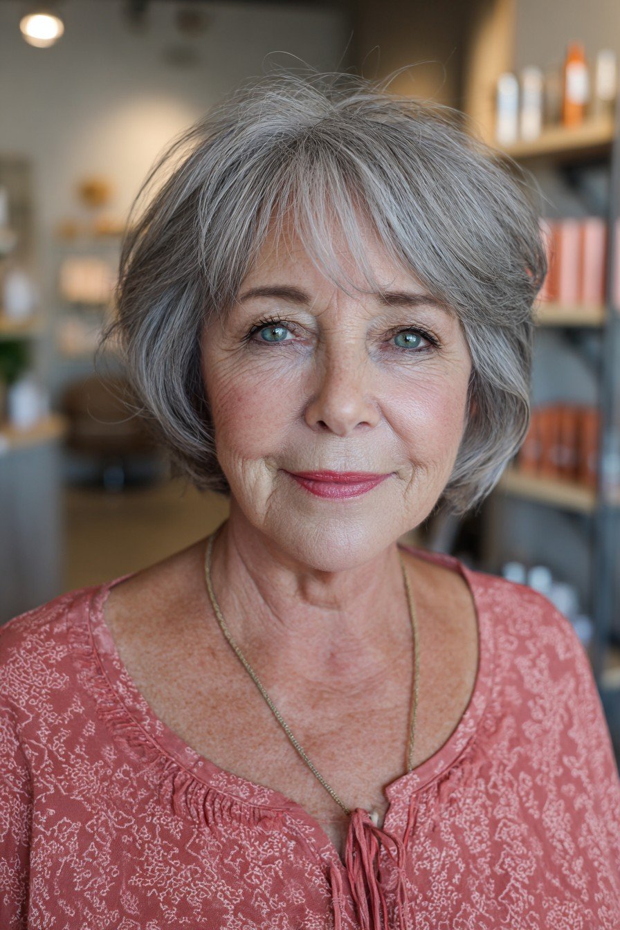 Soft Textured Bob with Feathered Layers