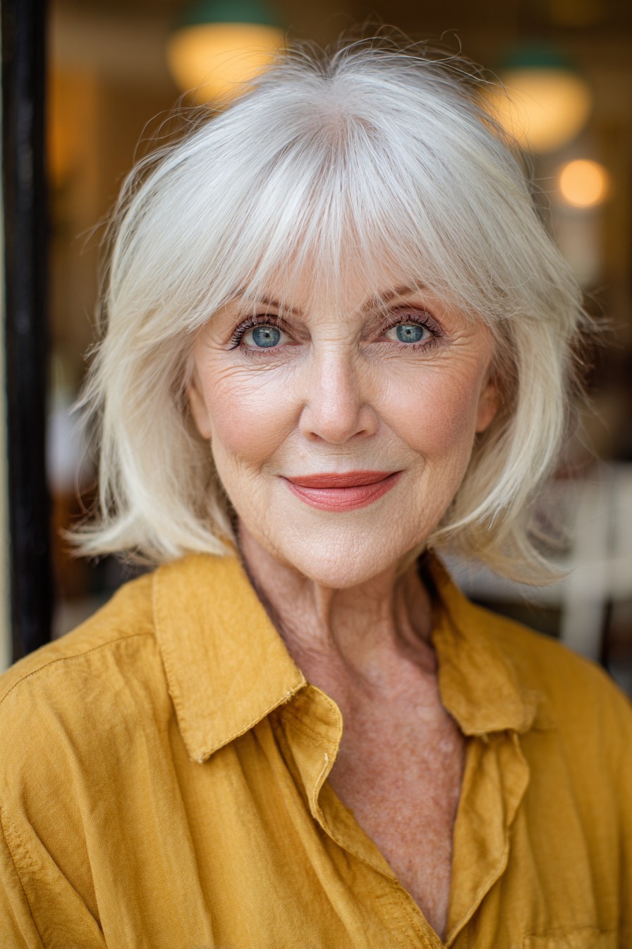 Soft Textured Lob with Subtle Face-Framing Layers