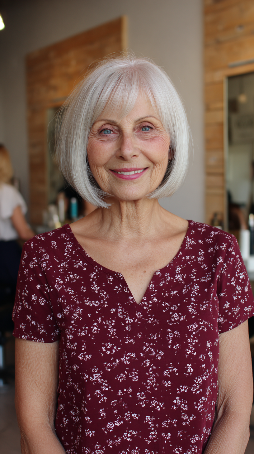 Timeless Blunt Bob with Subtle Textured Layers