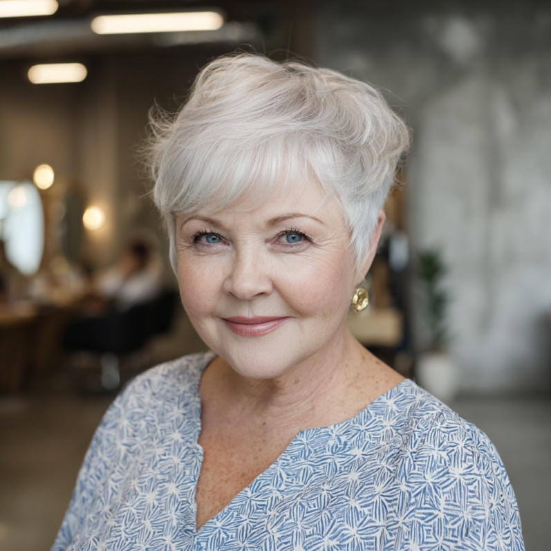 Chic Wispy Pixie Cut with Subtle Volume