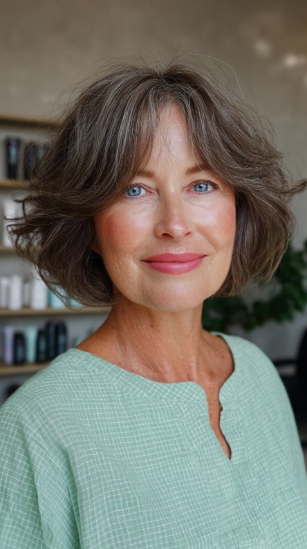 Modern Textured Bob with Soft Volume