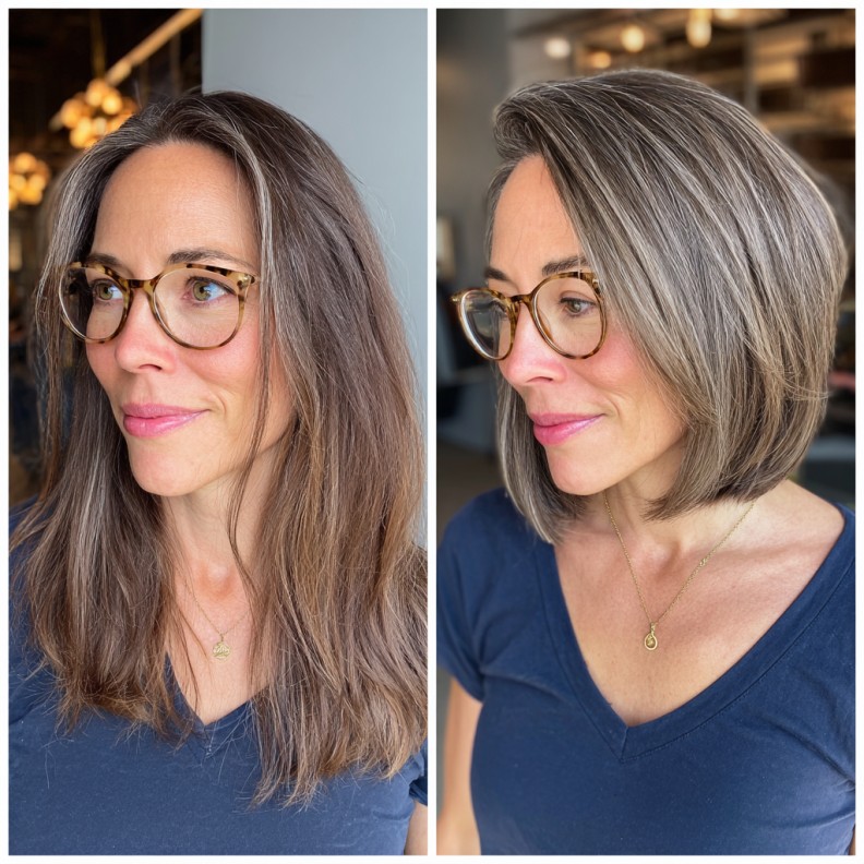 Modern Textured Wedge Bob with Soft Layers